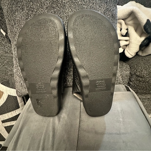 SAS TRIPAD COMFORT SANDALS, Black Pebble Leather, Made in USA, Women’s 10.5 - Picture 14 of 15